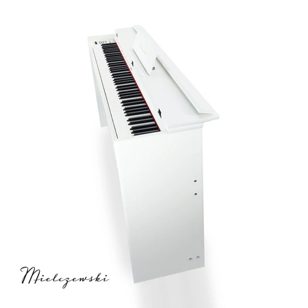 Pianino cyfrowe ze statywem 88 dynamicznych klawiszy ETIUDA białe Mielczewski
