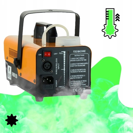 Wytwornica dymu z efektem LED 400W F400LED dwa piloty Firefog