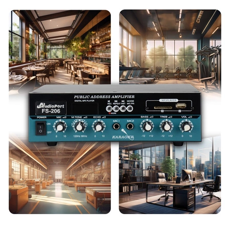 Wzmacniacz Audio 60W/100V Audioport