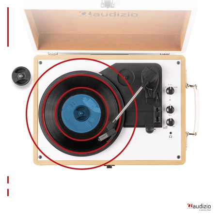 Gramofon w walizce RP119 Audizio złoty