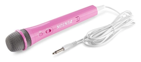 Mikrofon karaoke z oświetleniem RGB KMD55P różowy