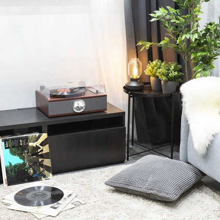 Gramofon RP180 Fenton głośniki USB BT FM brązowy
