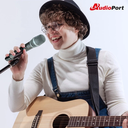 Mikrofon bezprzewodowy doręczny UHF+ odbiornik MU1 Audioport