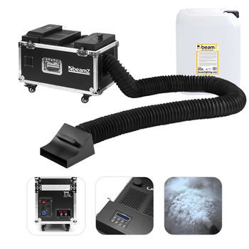 Zestaw: Wytwornica o dymu ciężkiego DMX LF1500+ płyn do dymu 20L Prosmoke H