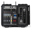 Powermikser 6-kanałowy 2x mikrofon UHF case VMA106 Vonyx
