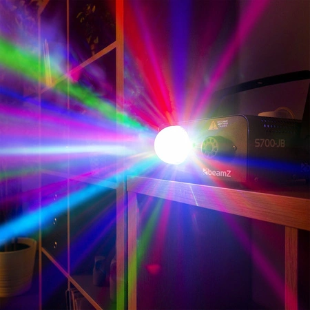 Zestaw: Wytwornica dymu S700-JB LED+ płyn do dymu 1L