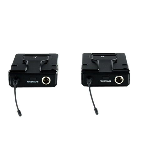 Zestaw mikrofonów bezprzewodowych UHF 2x nagłowny bodypack krawatowy Audioport SU-750BP