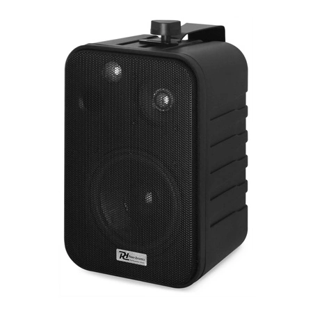 Zestaw czarnych głośników do muzyki w tle 8 x 4" BV40B 100V z wzmacniaczem bluetooth