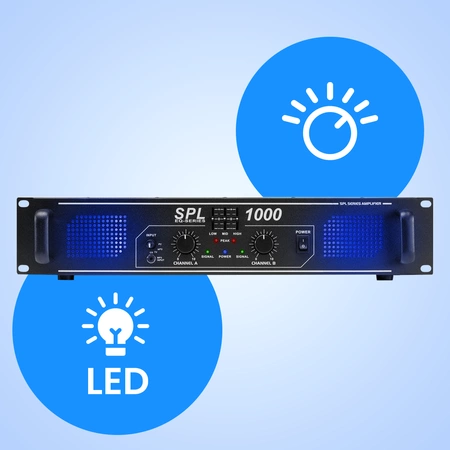 Wzmacniacz 2x500W SPL1000 Skytec
