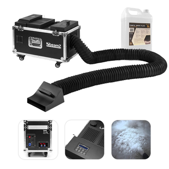 Zestaw: Wytwornica o dymu ciężkiego DMX LF1500+ płyn do dymu niskiego 5l