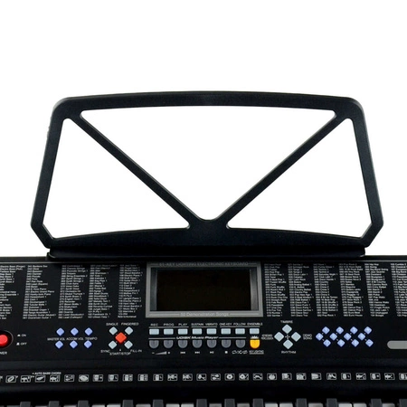 Zestaw: Keyboard 61 podświetlanych klawiszy+ podwójny statyw pod keyboard+ ławka+ naklejki na klawisze