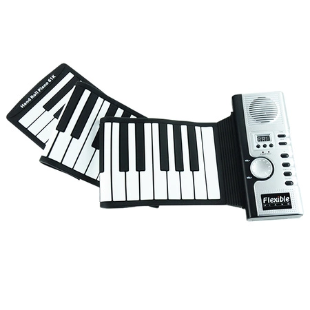 Keyboard elastyczny 61 klawiszy MIDI zwijana klawiatura