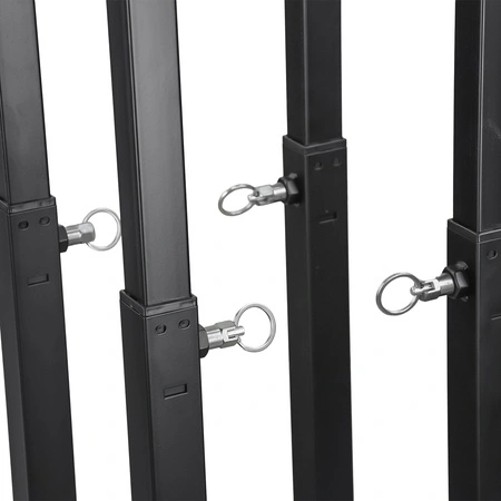 Czarny totem 100-175cm PTS23B z akcesoriami Hardman