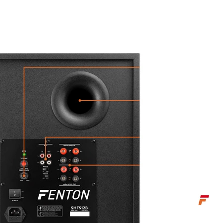Subwoofer aktywny 12'' 400W SHFS12B Fenton
