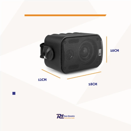 Kolumny instalacyjne 100V 3" 60W IPX5 PD BC30V czarne Power Dynamics