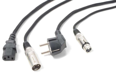 CX02-15 Kabel audio COMBI SHUKO XLR F / IEC F - XLR M. 15m PD Connex