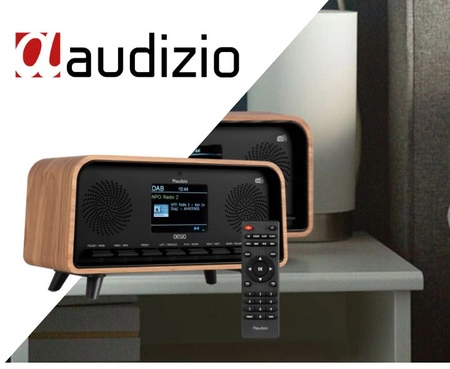 Radio DAB+ i FM w stylu retro Desio jasne drewno Audizio