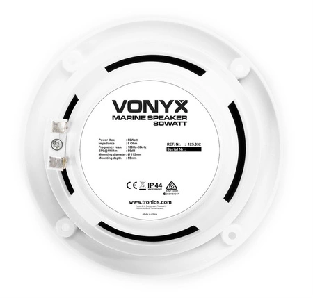 Głośniki sufitowe wodoodporne 2x80W VONYX