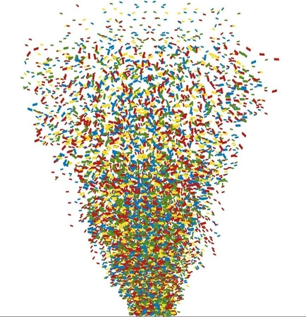 Konfetti kolorowe do wyrzutni 1kg BeamZ CNF1