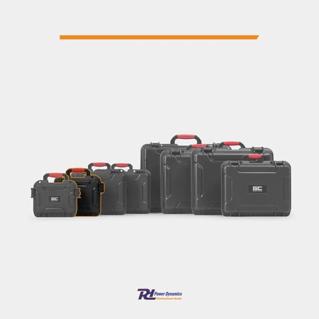 Uniwersalna walizka transportowa Power Dynamics GIGCase54 Heavy Duty - Seria R - IP67 - czarna