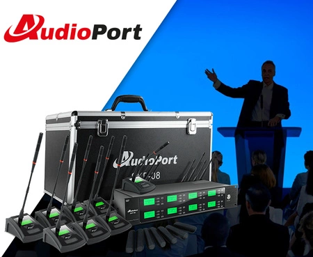 Zestaw mikrofonów konferencyjnych UHF Audioport SKF-08