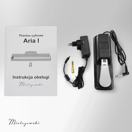 Pianino cyfrowe 88 klawiszy ARIA I białe Mielczewski