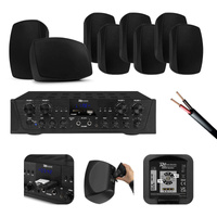 Zestaw głośników naściennych 8 x BHW60BK 6" 120W z wzmacniaczem 4 strefowym