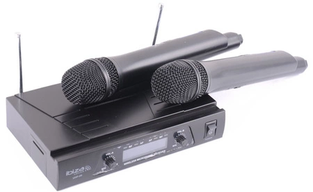 Mikrofonowy zestaw bezprzewodowy Ibiza UHF20