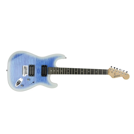 Gitara elektryczna - kompletny zestaw -Golden Guitar STEG-35 Niebiesko-biały