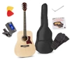 Zestaw: Gitara akustyczna Solojam Western naturalna Max + akcesoria, statyw i pulpit na nuty