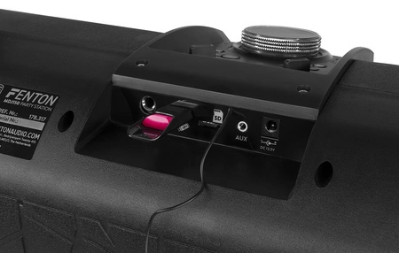 Boombox MDJ150 Party Station 200W z akumulatorem i efektem LED Derby Fenton