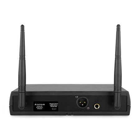 Zestaw czarnych głośników naściennych 4 x 3" BC30V z wzmacniaczem oraz mikrofonem bezprzewodowym