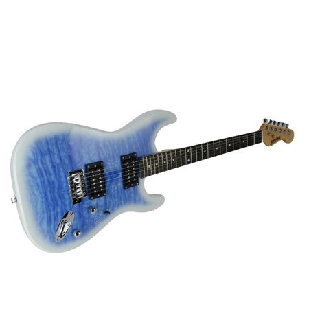 Gitara elektryczna - kompletny zestaw -Golden Guitar STEG-35 Niebiesko-biały