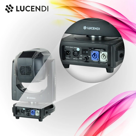 Zestaw: 2x Głowa ruchoma LB300 Beam 300W LED Lucendi+ dedykowane case