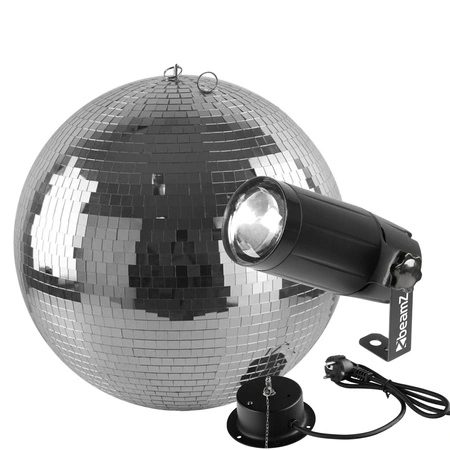 Zestaw: Kula lustrzana 40cm z napędem Firefog + Pinspot LED
