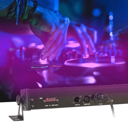 Belka oświetleniowa LED BAR 24x 4W RGBW Ibiza LEDBAR24-RC