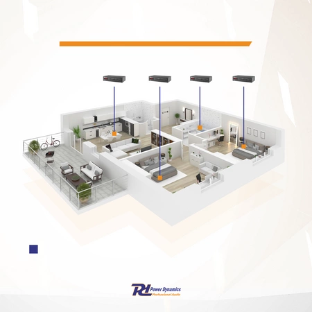 Zestaw instalacyjny Wi-Fi WT240A z głośnikami FCS6