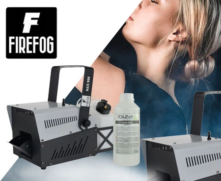 Zestaw: Wytwornica dymu HAZE 900 Firefog+ płyn do dymu 1l