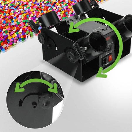 Poczwórna elektryczna wyrzutnia konfetti BLAST400 Firefog