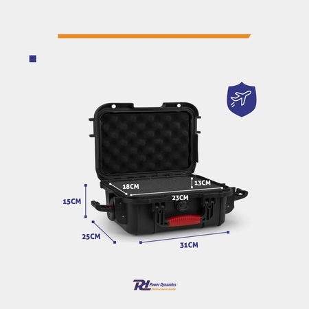Uniwersalna walizka transportowa Power Dynamics GIGCase54 Heavy Duty - Seria R - IP67 - czarna