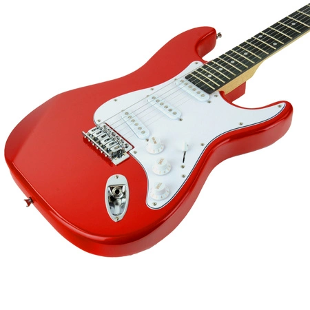 Gitara elektryczna - kompletny zestaw -Golden Guitar STEG-20 Czerwona Stratocaster