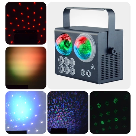 Efekt imprezowy multiefekt 4w 1 LED DMX pilot Firefog