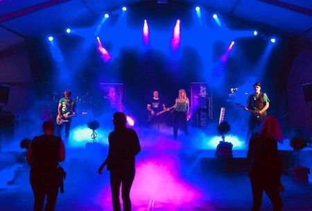 Zestaw: Wytwornica ciężkiego dymu 3000W LF3000+ płyn do dymu 5l Beamz