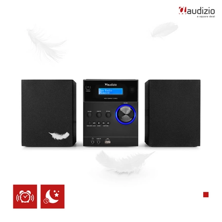 Mikrowieża Metz HiFi Czarny Audizio