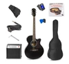 Zestaw: Gitara elektroakustyczna ShowKit Max czarna+ wzmacniacz+ akcesoria