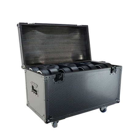 Zestaw: 4x Reflektor retro LED RGB COB DMX R4 Lucendi+ Case