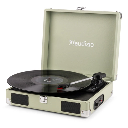 Gramofon w walizce RP111G Audizio zielony