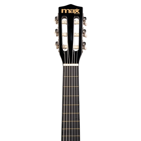Gitara klasyczna 1/4 dla dziecka czarna SoloArt Max+ akcesoria