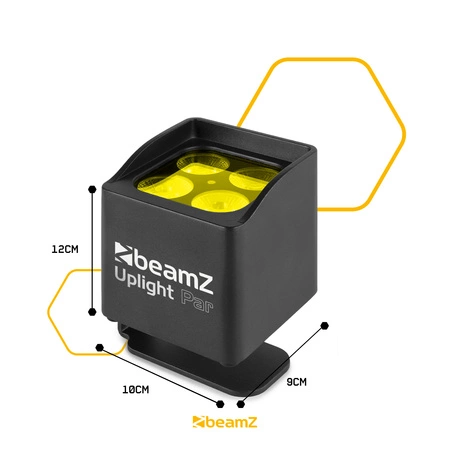 Oświetlacz akumulatorowy BeamZ BBP44 Mini Uplight do użytku na zewnątrz 4x4W 4in1