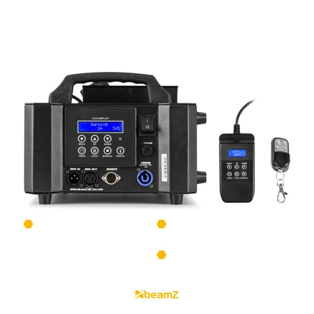 Zestaw: Wytwornica dymu pionowego LED DMX 800W BLAZE800+ płyn do dymu 5l+ płyn do czyszczenia wytwornic+ zapach